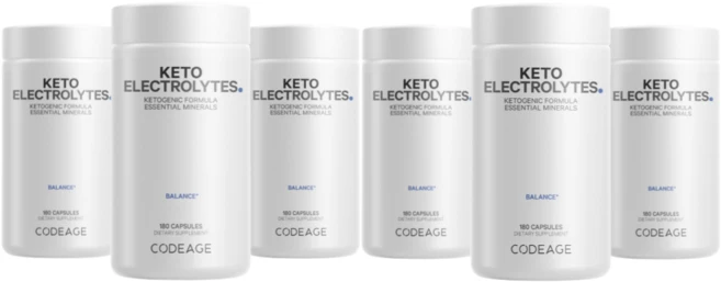 코드 AGE keto 전해질 Electrolytes Codeage Mineral 수분 케토제닉, 180정, 6개 - 쿠팡
