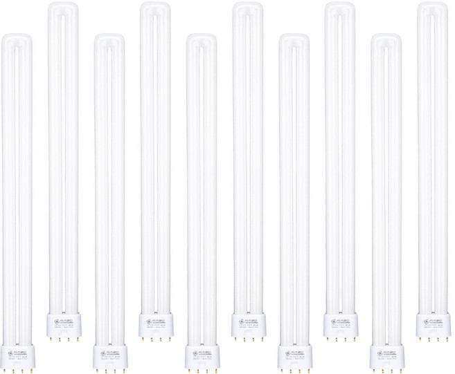 GE 삼파장 전구 이관 형광등 4핀 FPL36EX 36W x 10개입 주광색/백색/전구색, 36W 주광색(하얀빛), 10개