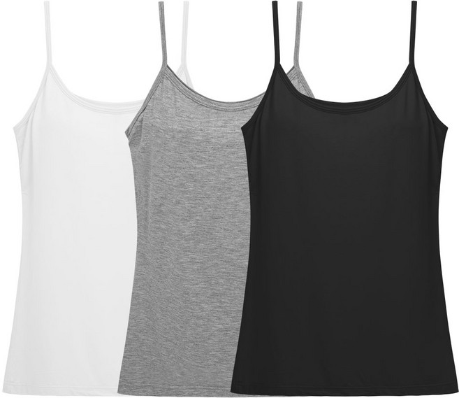 끈나시 밤부모달 여성끈나시 3매세트 여성 끈런닝 이너나시