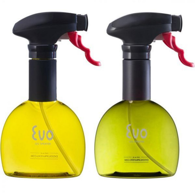 에보 오일 분무기 미니 올리브 식용유 식초용 비 에어로졸 8온스 용량 노란색 및 녹색 각각 1온스, Green and Yellow, 1개, Yellow/ Green
