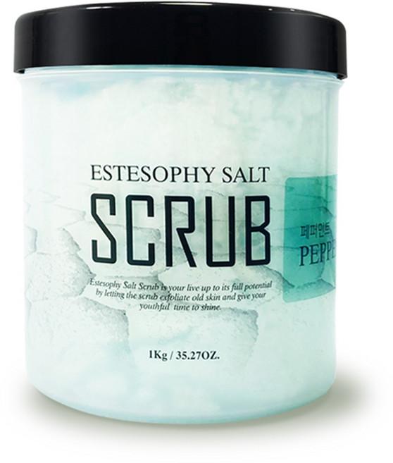 에스테소피 솔트 솝 바디스크럽 페퍼민트, 1kg, 1개