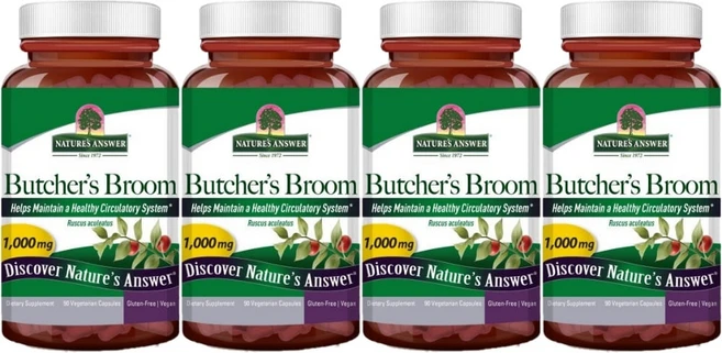 네이처스앤서 루스쿠스 아쿨레아투스 가엽수 1000mg, 4팩, 90정, 90정 - 쿠팡