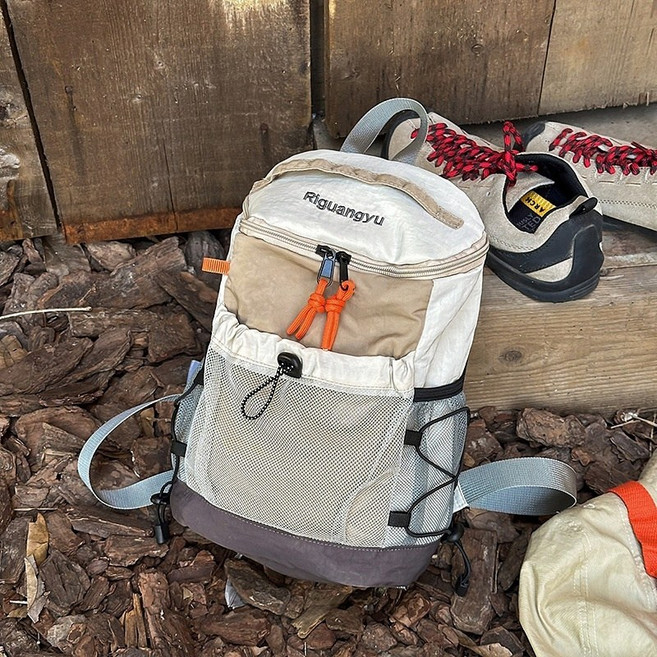 등상가방 초경량 아웃도어 소형 등산배낭 트레킹 대학생 여행 백팩, 카키