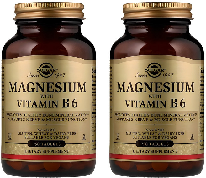 솔가 마그네슘 비타민 B6 포함 타블렛, 250정, 2개