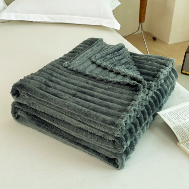 그릿 포근따뜻 밍크 극세사 와플 양면 담요 블랭킷