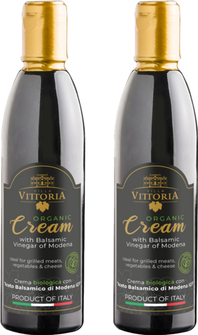 빌라비토리아 이탈리아 무지방 IGP 모데나 유기농 발사믹 크림, 2개, 250ml
