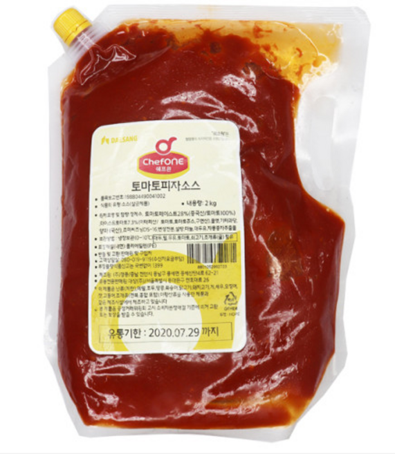 대상 쉐프원 토마토피자소스, 2kg, 3개