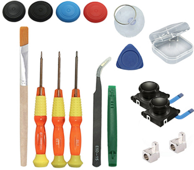 HANSUWI 조이콘 수리 키트 세트 올인원 자가 셀프, 1세트