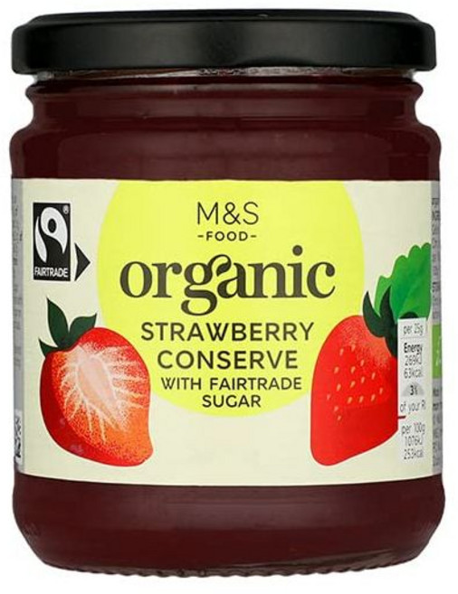 베이커리 잼 콩포트 마크스 앤 스펜서 딸기 보존 340g, 베이커리 잼 콩포트 마크스 앤 스펜서 딸기 보존 340, 1개