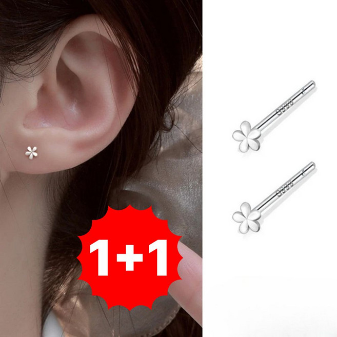 일리마 999 실버 데일리 패션 귀걸이 1+1