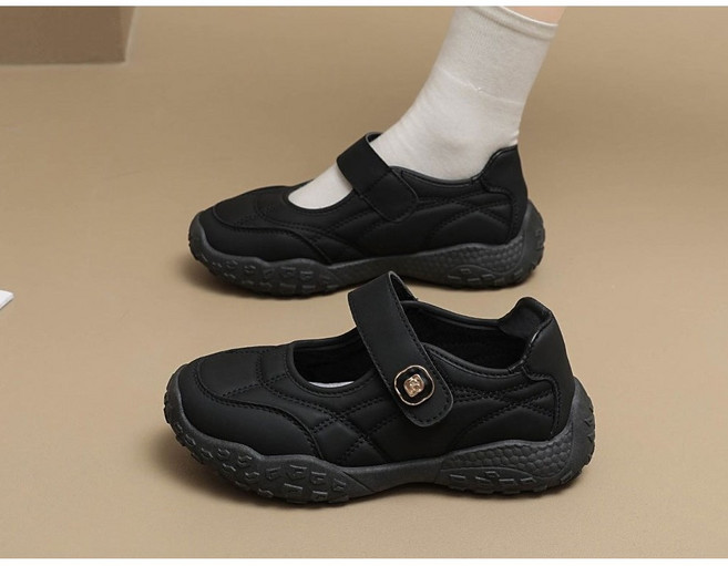 럭스 여성 벨크로 메리제인 스니커즈 5cm 굽 패션 운동화