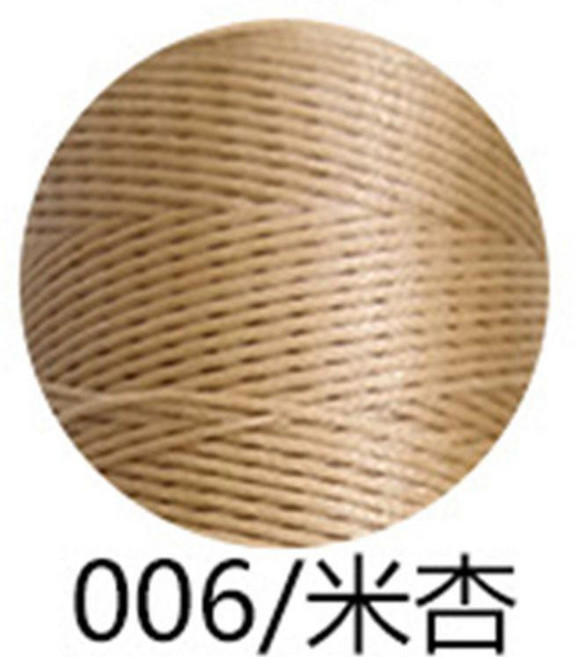 南美扁蠟線 手工編織線 手縫蠟線 編繩材料, 米杏006,1.0扁蠟線約180米, 1個