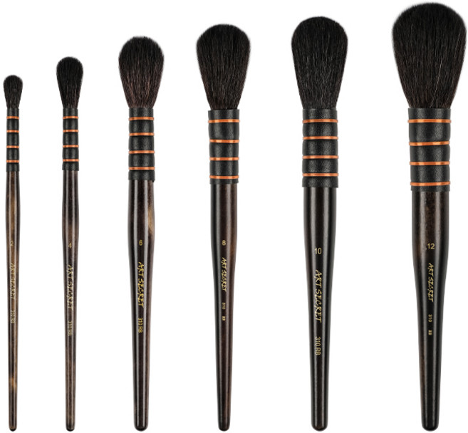 아트시크릿 수채화붓 몹브러쉬 어반스케치 자연모 청솔모 310RB, 1개, 4호