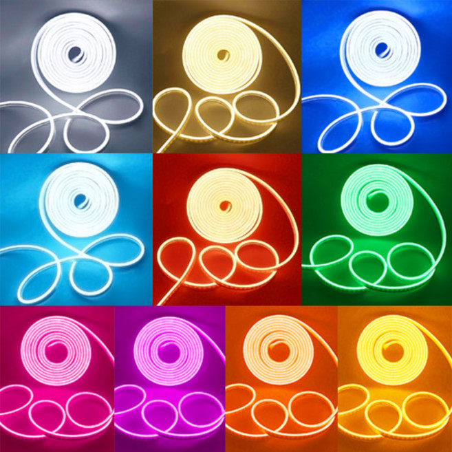 엘스토리몰 LED 네온 아트플렉스 DC24V 10M 6x12mm 줄조명 어댑터 전원장치 포함, 1개, 웜화이트+어댑터