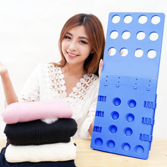 PS樂 可調式疊衣板 大人款 快速摺衣服, 1個