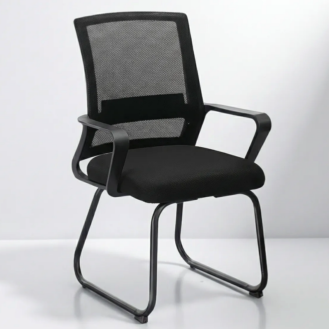 디바피스 고정형 바른 허리 자세 사무용 컴퓨터 학생용 집중 공부 의자 DP-S001, 블랙