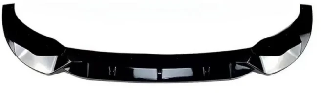 BMW 호환 X3 X4 G01 G02 프리 페이스리프트 M 팩 2018-2021용 프론트 범퍼 스포일러 립 3개 글로스 블랙/카, 01 Glossy Black