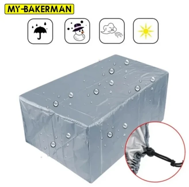 방수 정원 가구 커버 비 및 눈 소파 테이블 의자용 방진 야외 55가지 크기, [01] 85x85x80cm, [01] 85x85x80cm, 01 Silver