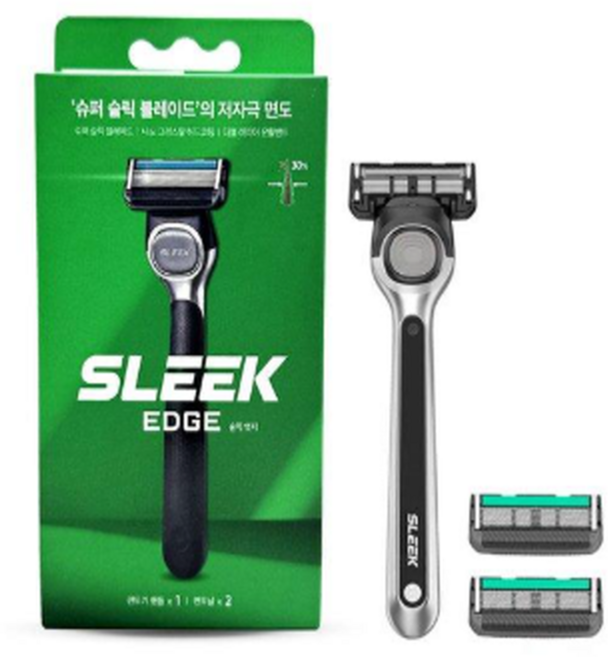도루코 슬릭 엣지 면도기 1개+면도날 2p 6중날, 1개