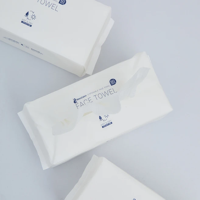 뷰클린 뽑아쓰는 페이스타올 20X20cm 1개 60매 일회용타올 세면타월 에스테틱 피부과 해면, 6개, 화이트 - 쿠팡