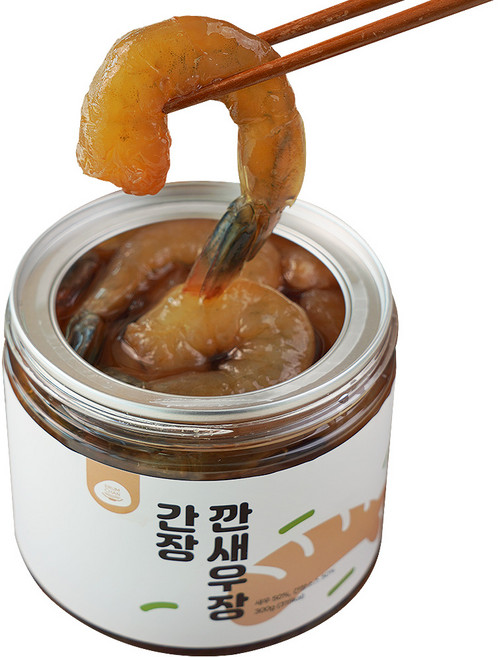 이룸찬 간장 깐새우장 간장새우 순살새우장 대하장, 1개, 300g