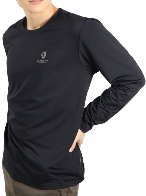 블랙야크 S/S 봄 여름 냉감 일라이트 긴팔 쿨 티셔츠