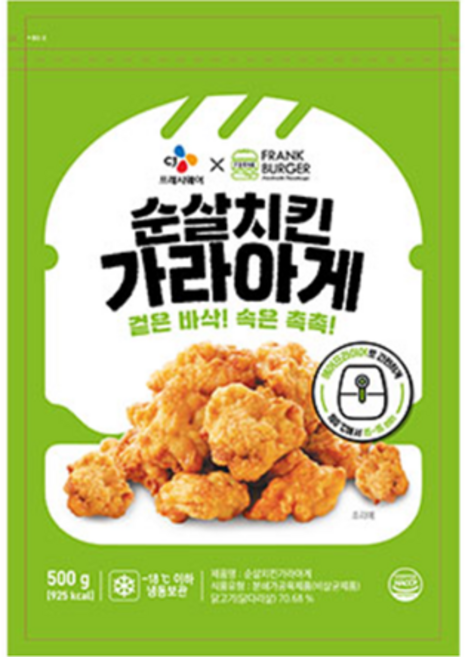 CJ프레시웨이 X 프랭크버거 순살치킨가라아게, 1개, 500g