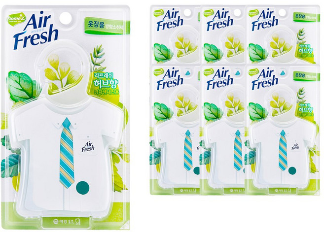 에어후레쉬 옷장용 리스레쉬허브 본품, 32g, 7개