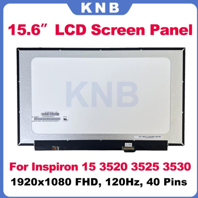 Dell Inspiron 15 3520 3525 3530 15.6인치 LCD 스크린 패널 1920x1080 FHD 120Hz 40핀 비터치용 새 LCD 디, 01 15.6 inch