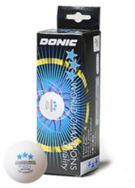 도닉 P40+ 플라스틱 시합구, 기본, 3개입, 4개