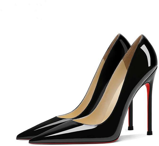 심플 클래식 에나멜 스틸레토 하이힐~12cm~265mm