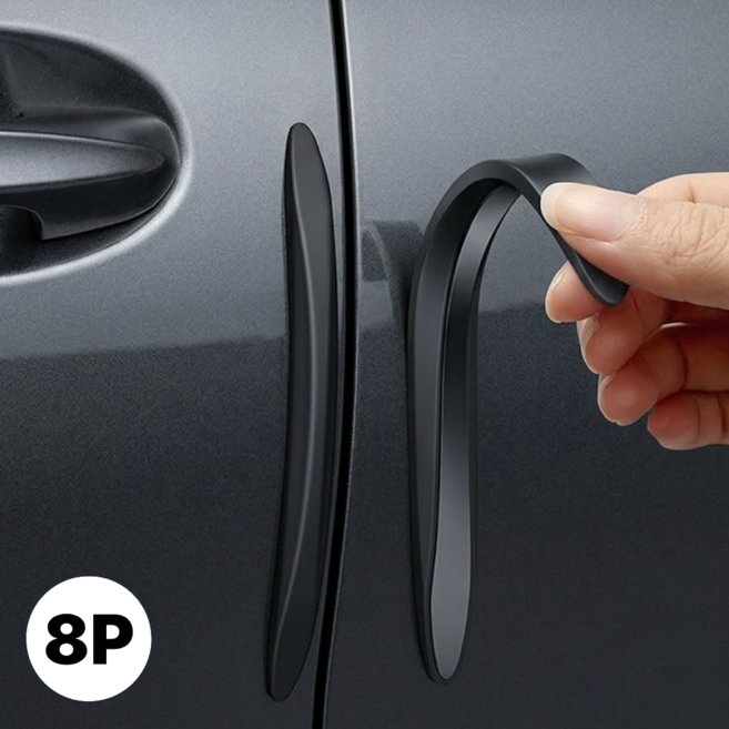 노르타 깔끔한 자동차 문콕방지가드 스크래치 방지, 8개, 블랙