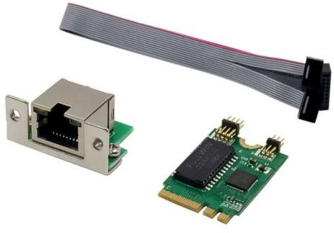 미니 PCIE 네트워크 카드 M.2 A + ERTL8F 기가비트 이더넷 카드 단일 포트 RJ45 이더넷 네트워크 카드, 밝은 밤색, 밝은 밤색