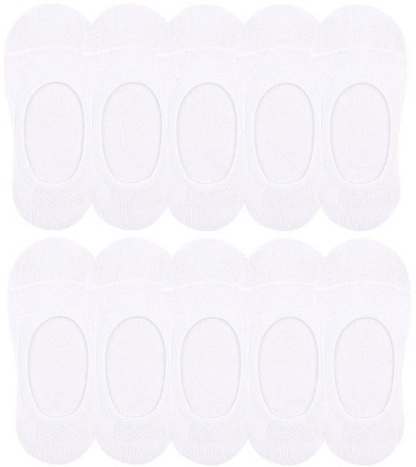 [보슈아] 남녀 무지 면덧신10족 택1 발등커버 실리콘덧신 국내산