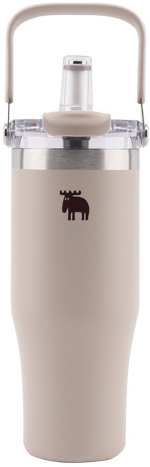 MOZ 모즈스웨덴 포스코 316 스텐 포터블 휴대용 대용량 텀블러, 1개, 900ml, 오트밀베이지