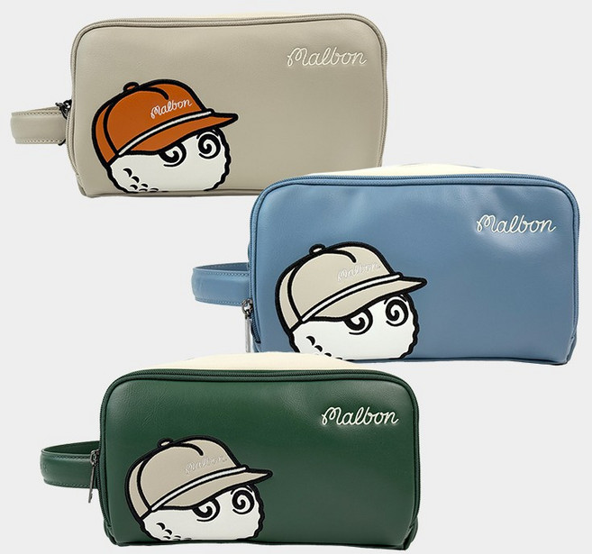 말본 골프 파우치 클럽하우스 시그니처 가방, 1개, 02.블루BU