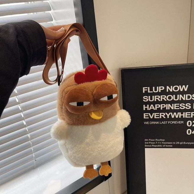 귀여운 닭 크로스백 데일리 다용도 핸드폰 가방