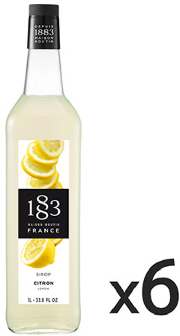 1883 시럽, 1883레몬시럽1000ml, 6개, 1L