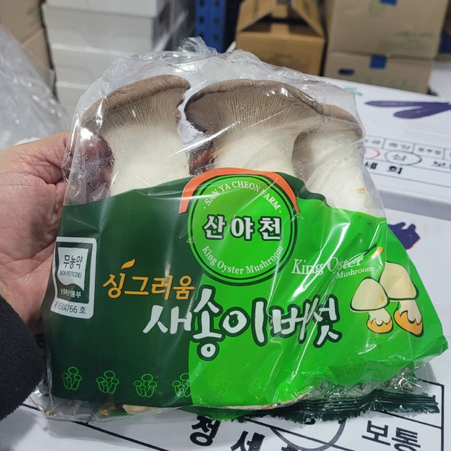 새송이버섯 국내산 신선버섯 요리용 구이용 샤브샤브용 새송이, 3개, 400