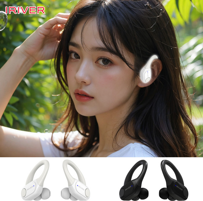 아이리버 블루투스이어폰 2026 NEW 무통증 스포츠 귀걸이형, 블랙