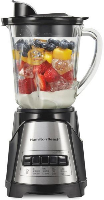 칵테일쉐이커 해밀턴 Beach Power Elite Wave Action Blender S, 40 Oz Glass Jar, Black