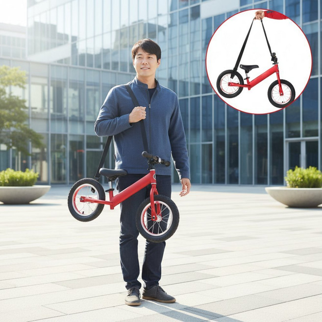 킥보드 이동용 숄더스트랩 길이조절 스쿠터 어깨끈 자전거 운반, 1개, 상세페이지 참조, DSAM 1.5m GD03628