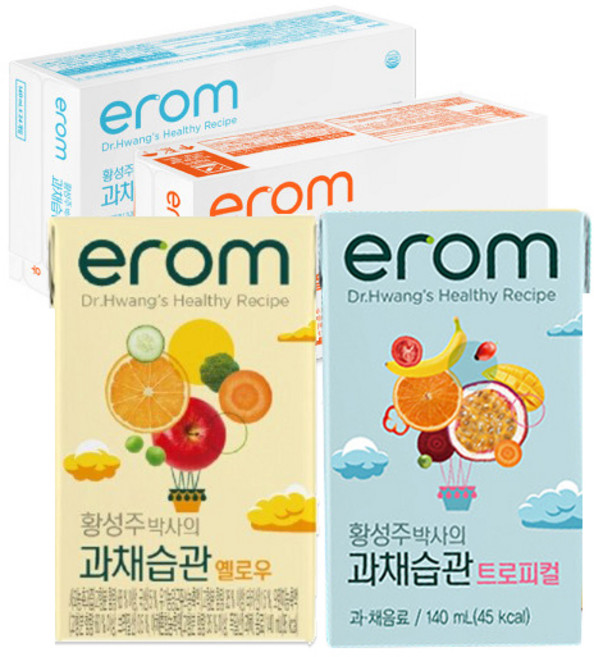 이롬 황성주박사의 과채습관 트로피컬 + 옐로우, 140ml