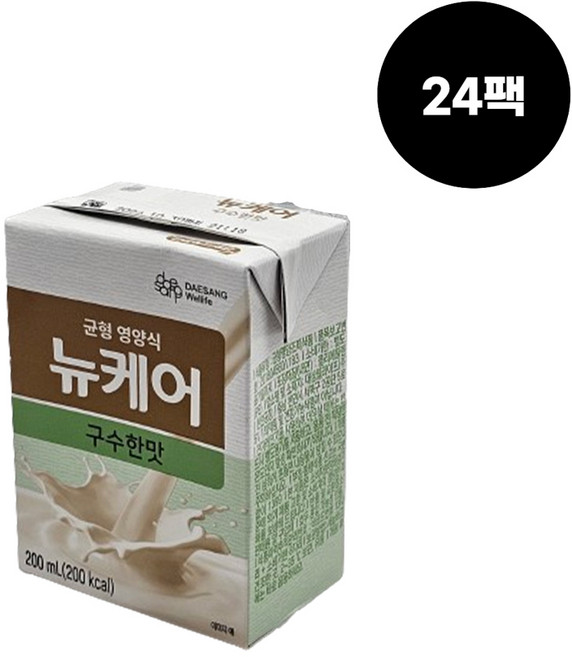 뉴케어 구수한맛 200mlx30팩 ***빨대형*** KF94마스크 1매 증정, 24개