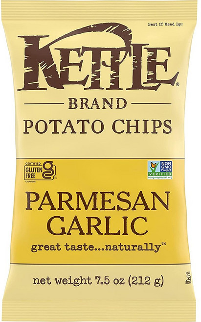 [미국직배송]케틀 브랜드 파마잔 갈릭 포테이토칩 Kettle Brand Parmesan Garlic Potato Chips, 1개, 241g