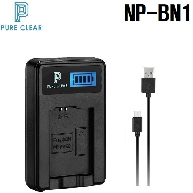 퓨어클리어 소니 NP-BN1 USB 1구 LCD충전기, 1개