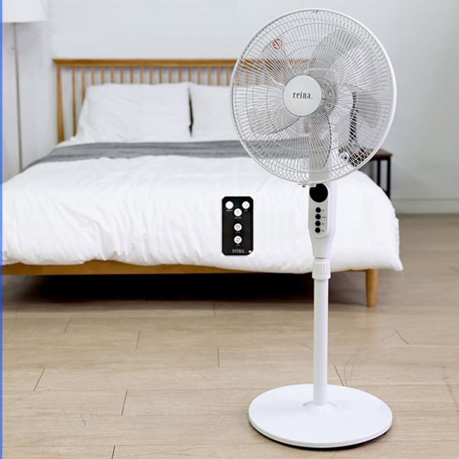 리모컨 키높이 16인치선풍기 키큰선풍기 중형 사무실 거실 가정용 원룸, 16인치리모컨선풍기-화이트