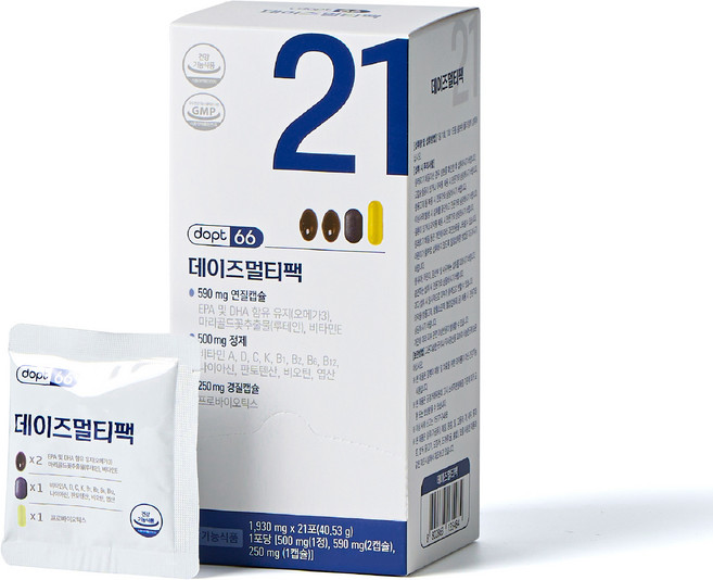 하루 1팩 트리밋 다이어트 보조제 올인원 종합비타민 멀티팩, 1박스, 21회분