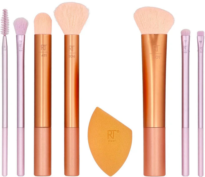 리얼테크닉스 레벨업 브러시 + 스폰지 세트 (8종) RTE-43932 - 쿠팡