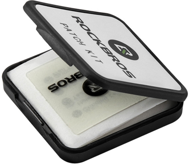 자전거 휴대용 무접착제 타이어 펑크 패치, 1개, 블랙
